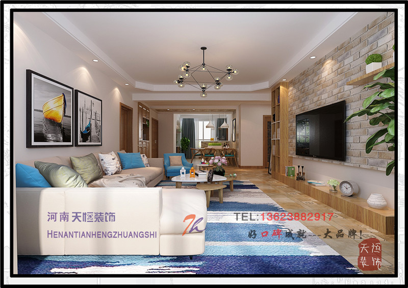 洛陽裝修案例洛陽東方經(jīng)典博雅180平北歐混搭風(fēng)格裝修案例